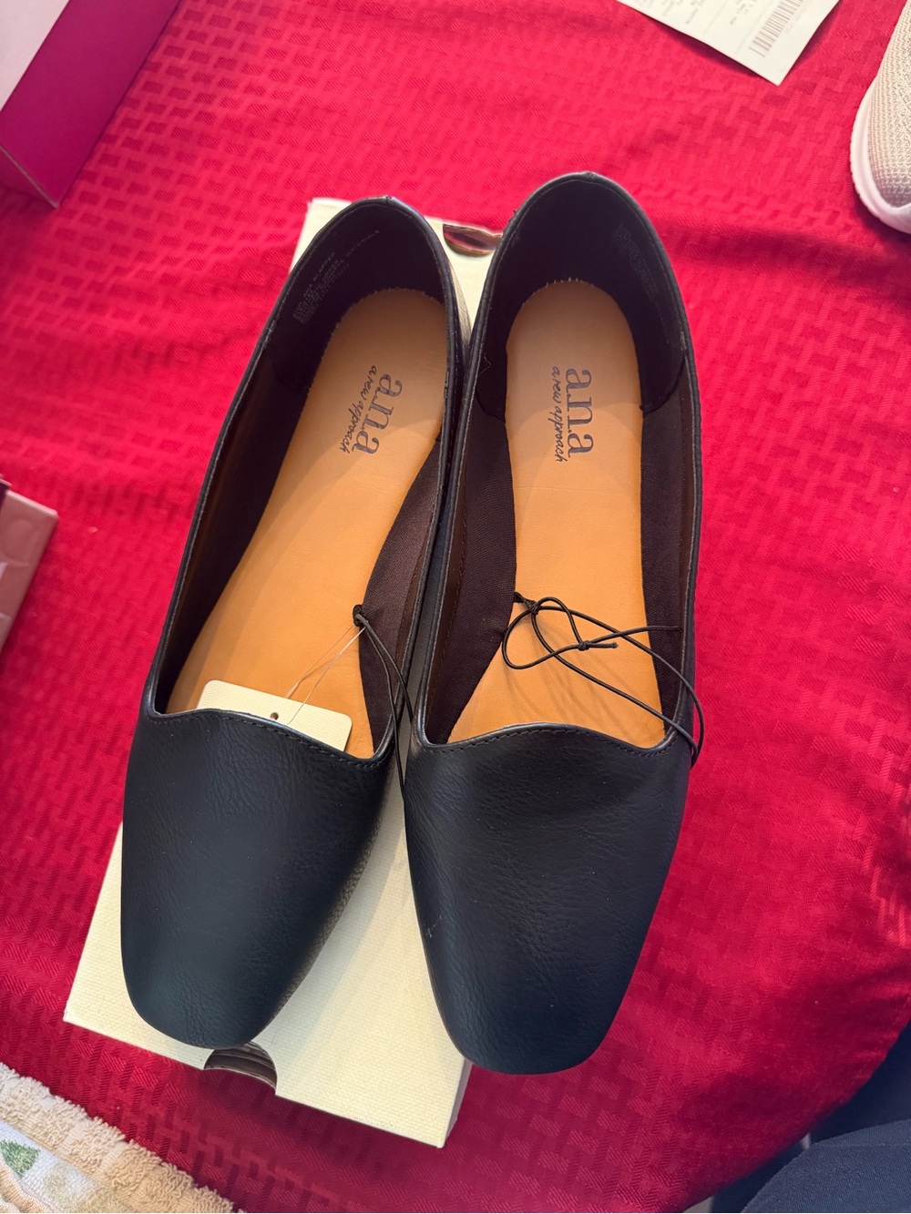 a.n.a Black Women's Slip-On Loafers
